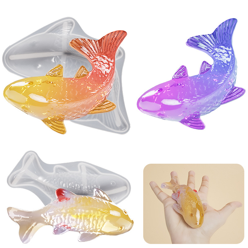 3D Koi Fish Shaped Epoxy Resin - Marine Fish Tank recension och pris